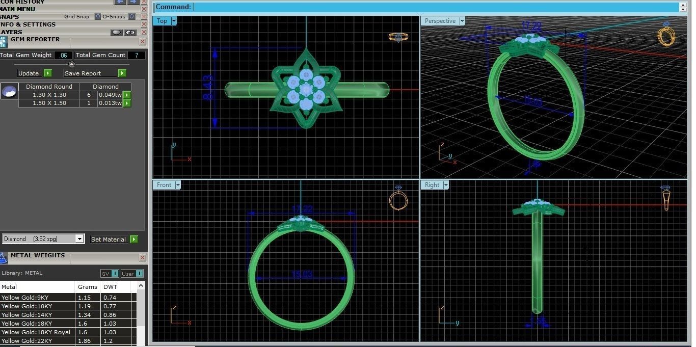 Women ring 3D print model_1