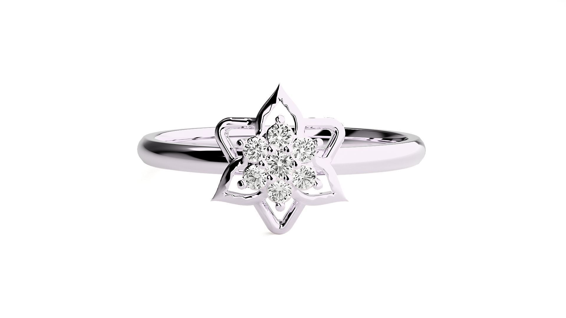 Women ring 3D print model_5