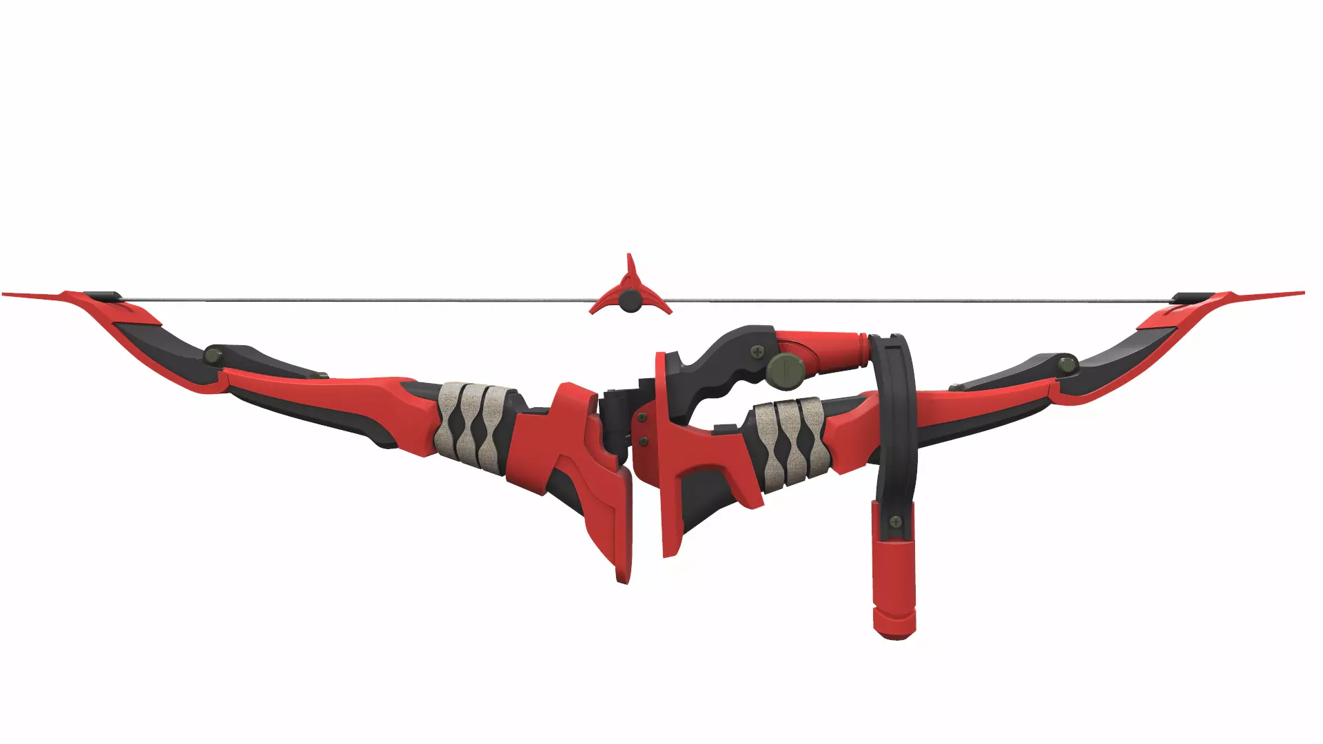 Hanzo bow v2 3D model_0