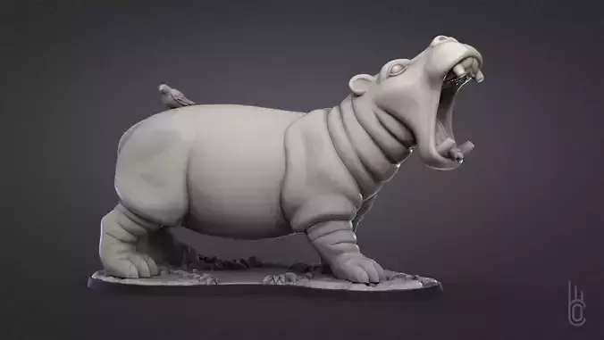 Hippopotamus 3D print model