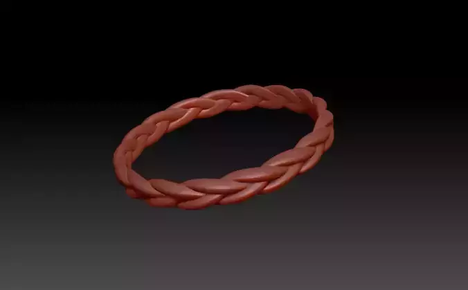 Braided ring 3D print model