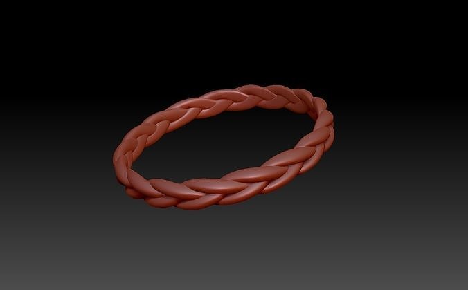 Braided ring 3D print model