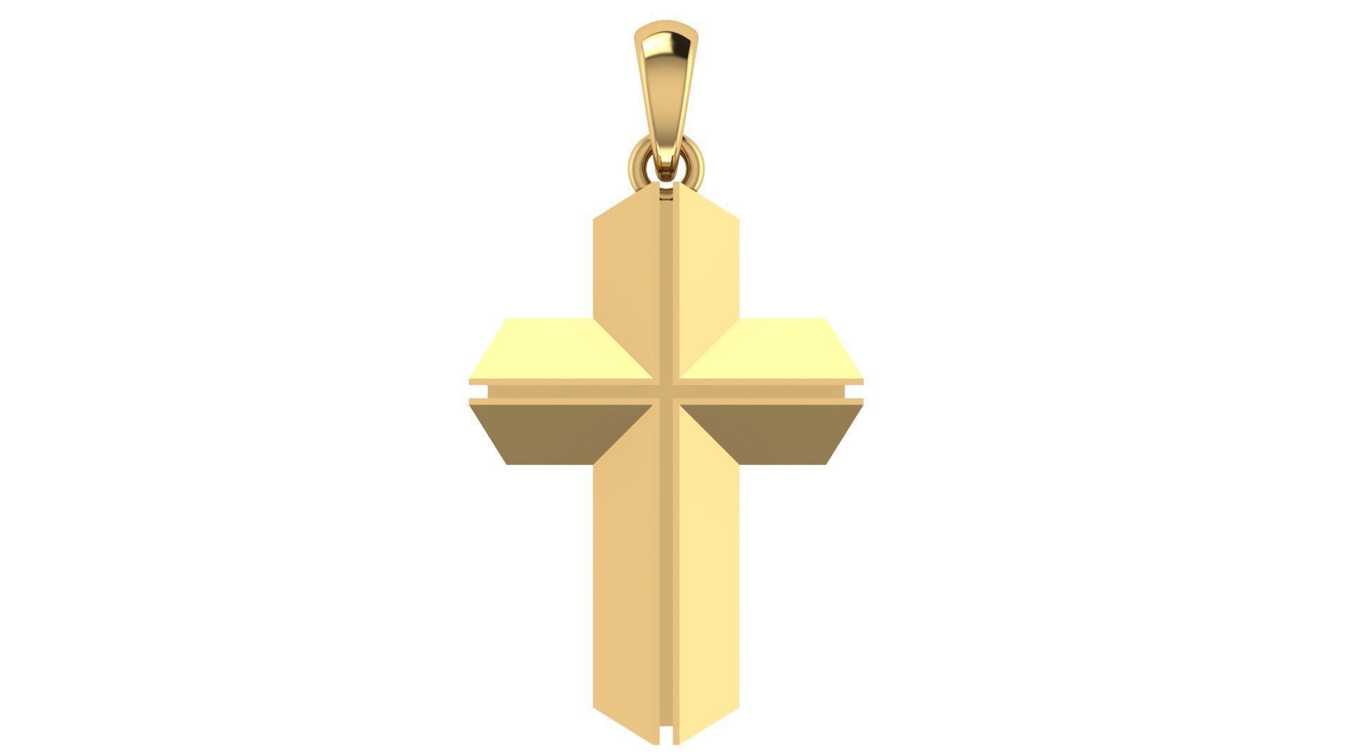 CROSS PENDANT CR74 3D print model_5