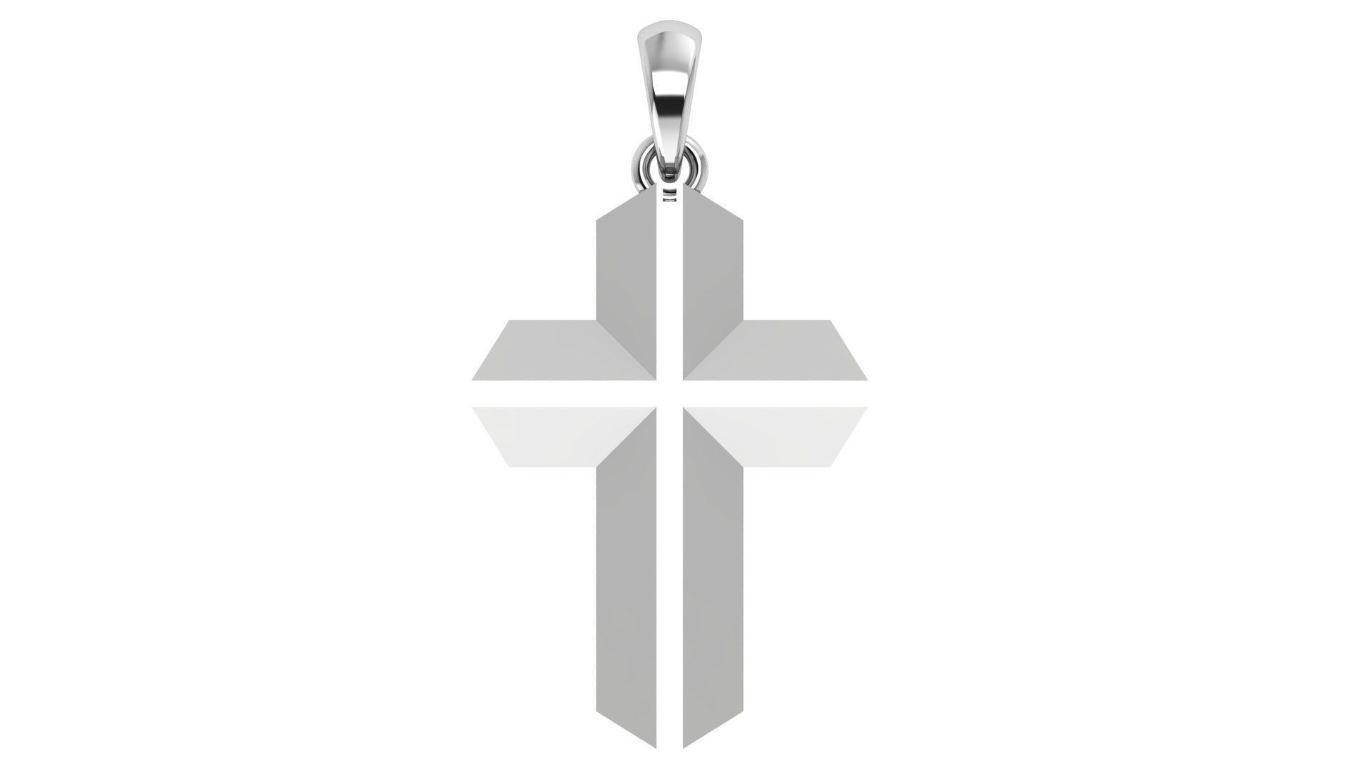 CROSS PENDANT CR74 3D print model_4