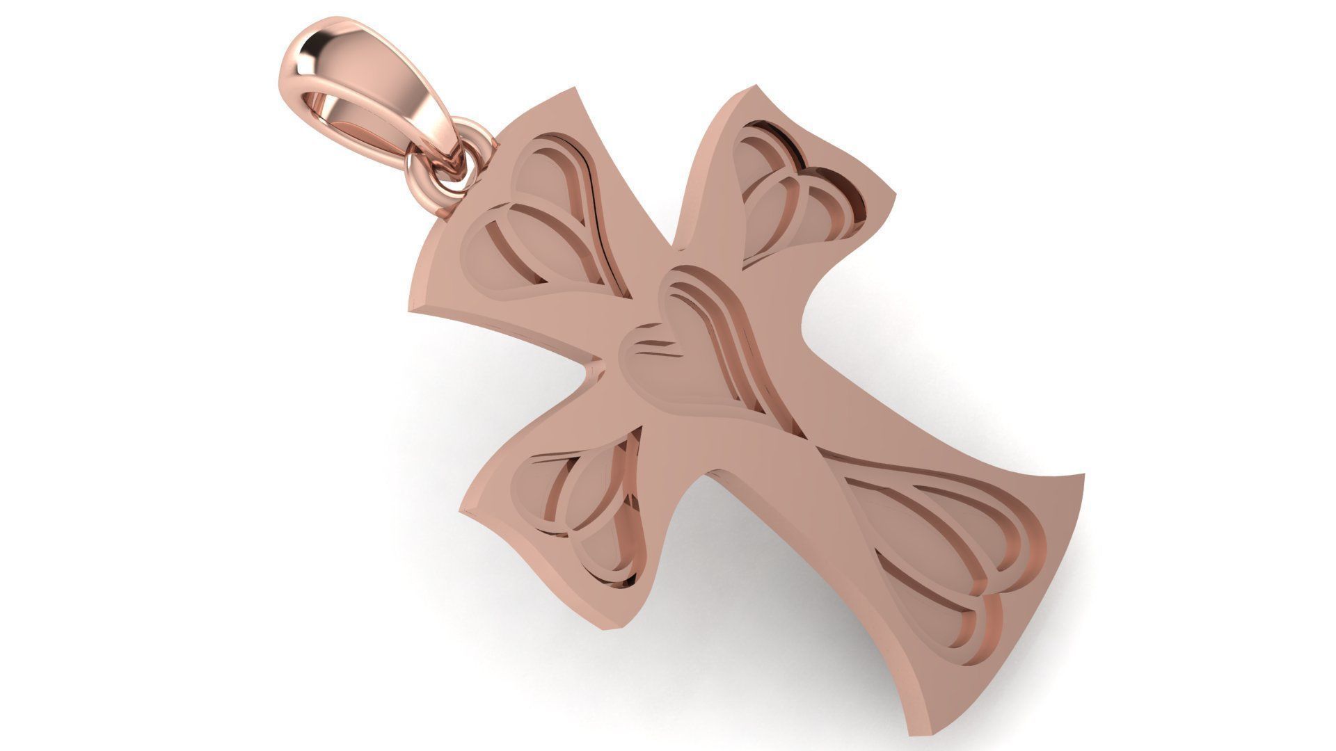 CROSS PENDANT CR76 3D print model_2