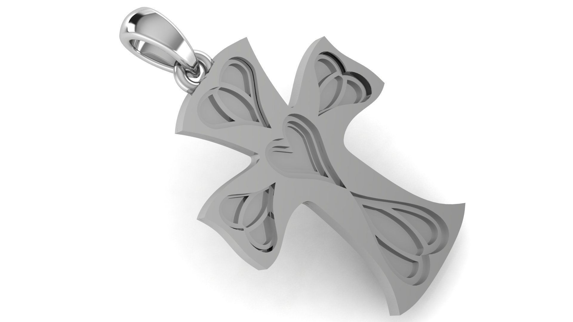 CROSS PENDANT CR76 3D print model_1