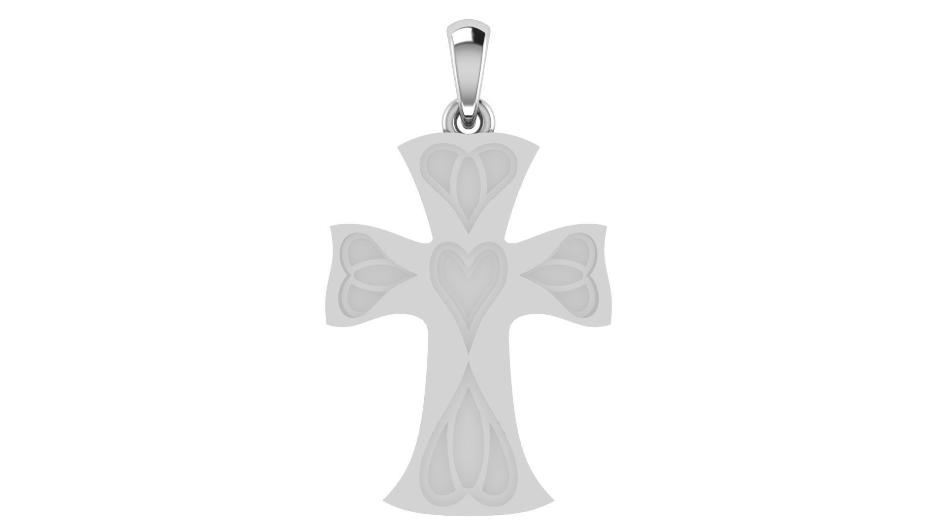 CROSS PENDANT CR76 3D print model_4