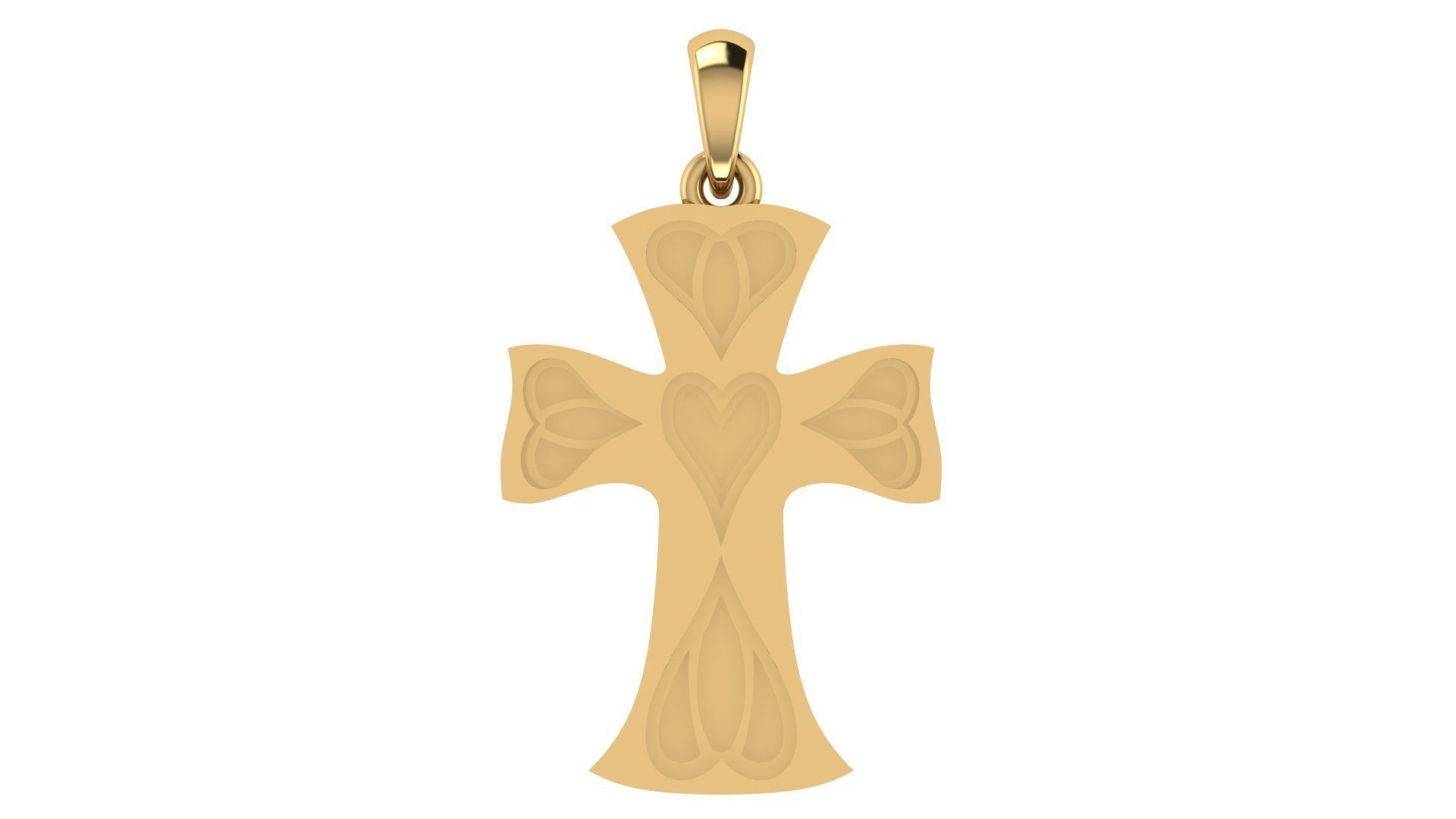 CROSS PENDANT CR76 3D print model_5