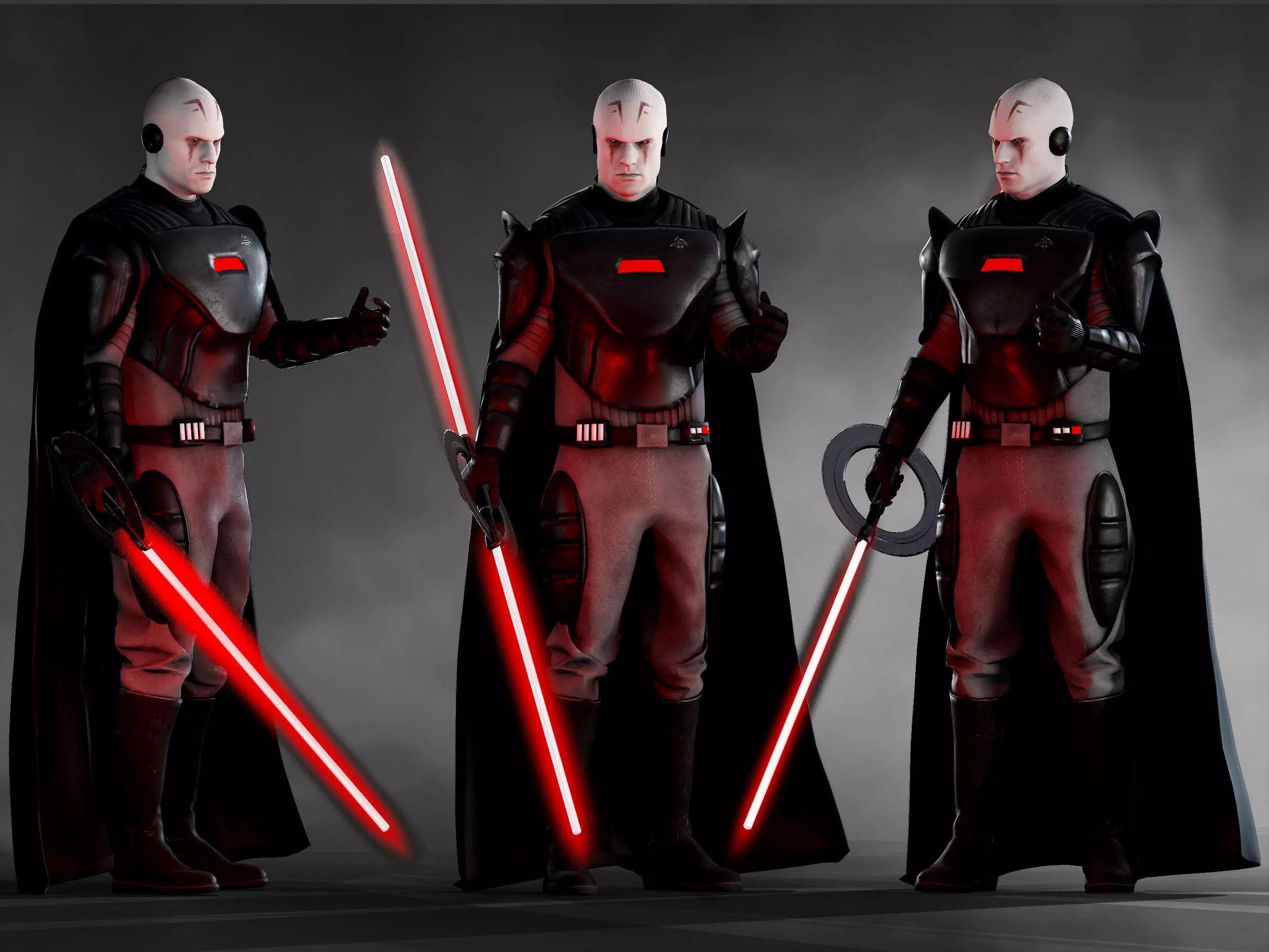 Grand Inquisitor Low-poly 3D model_0