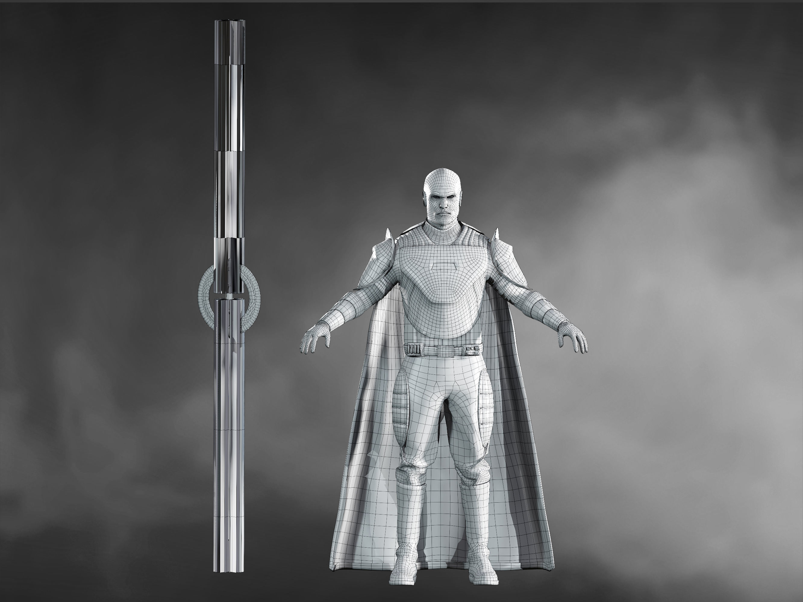 Grand Inquisitor Low-poly 3D model_8