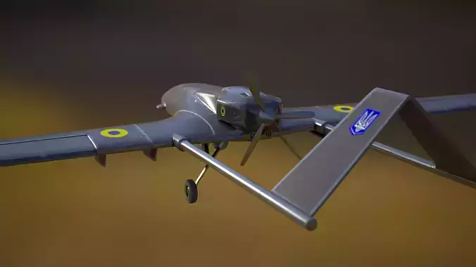Bayraktar TB2 Low-poly 3D model