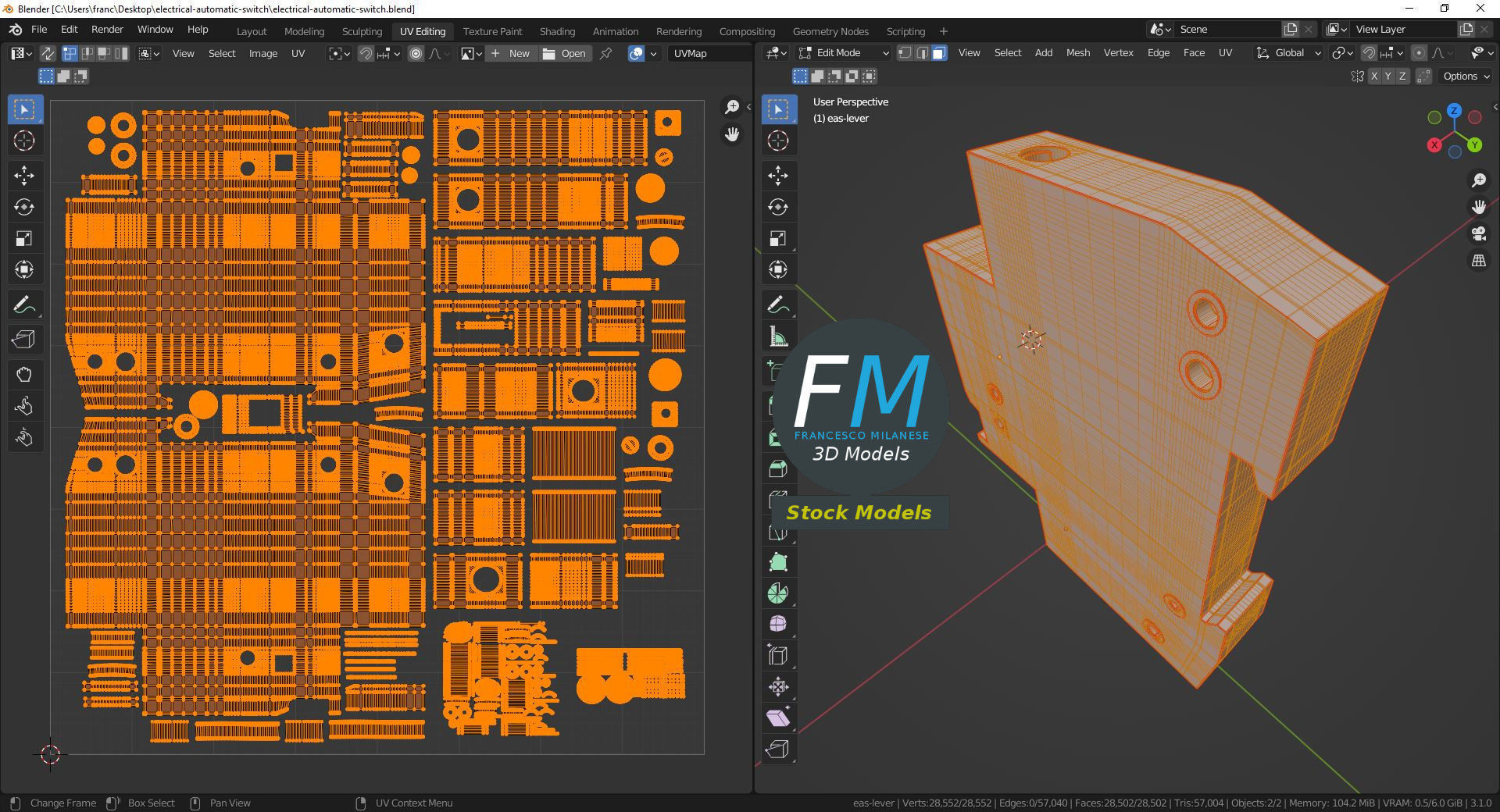 Electrical automatic switch 3D model_10