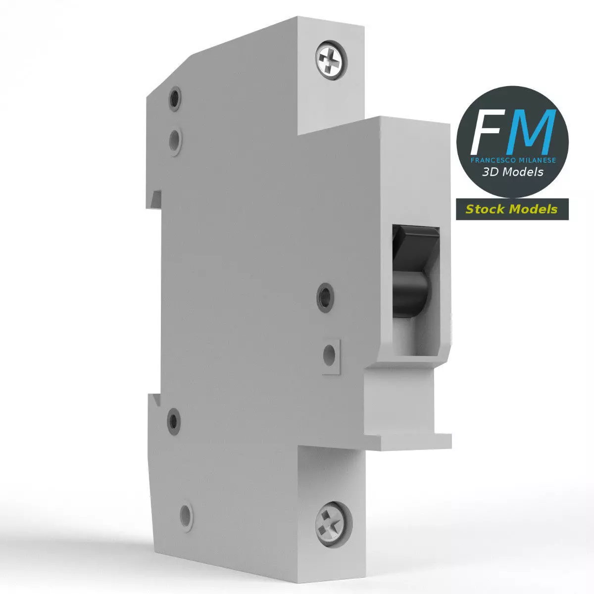 Electrical automatic switch 3D model_0