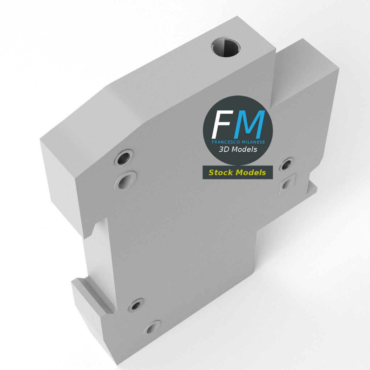 Electrical automatic switch 3D model_5