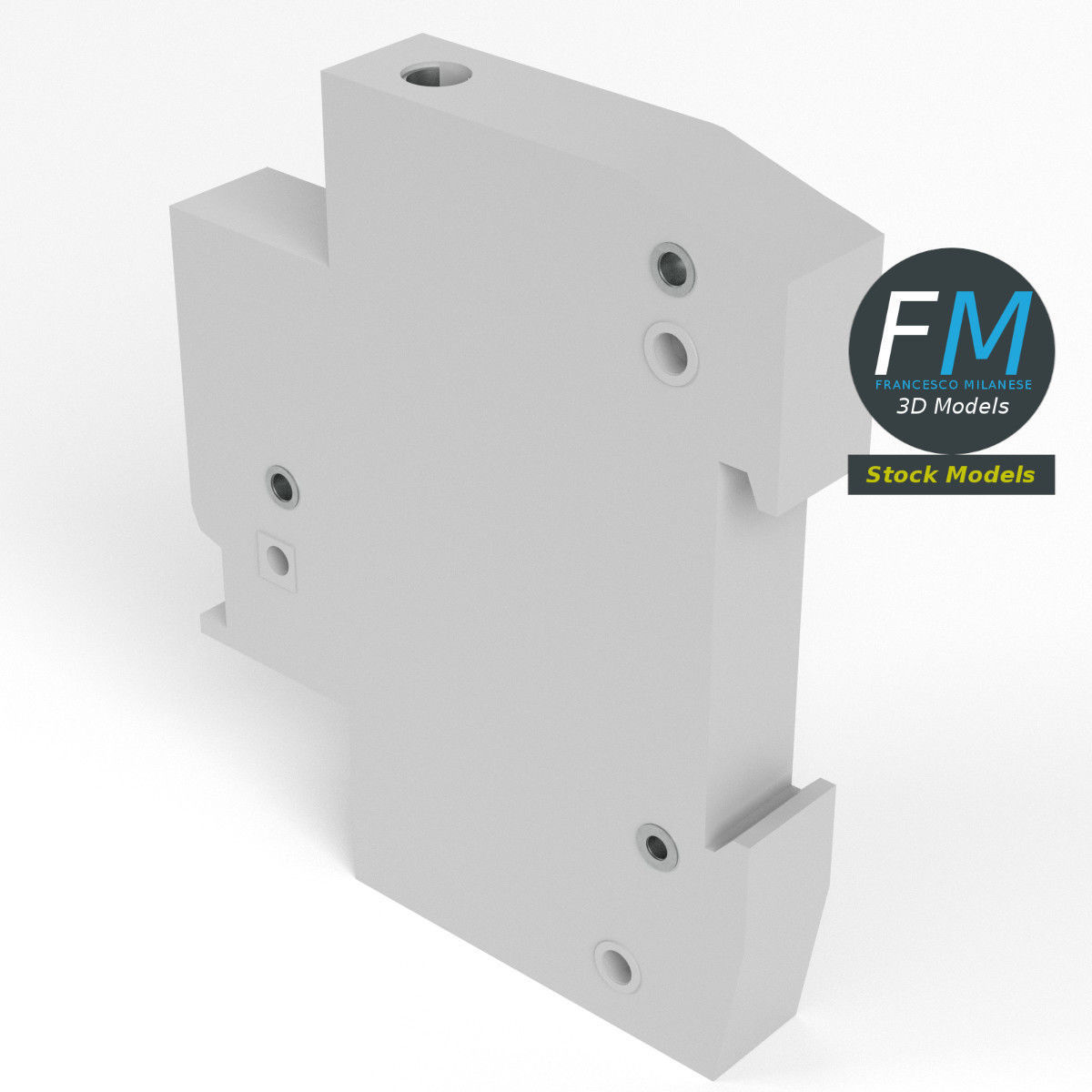 Electrical automatic switch 3D model_2