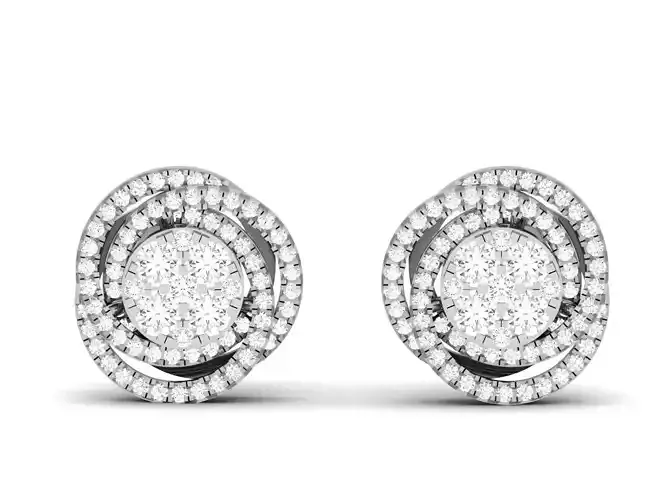 Women Earrings 3dm STL OBJ FBX Render Details