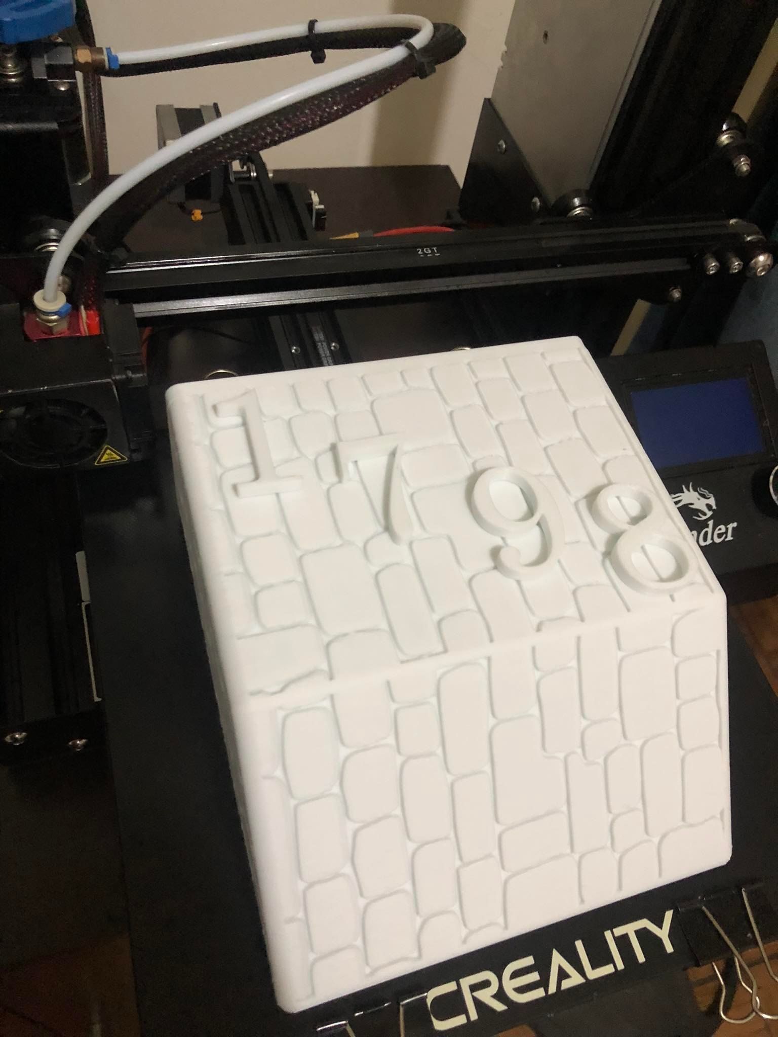 Mailbox wooden house number 3D print model_15