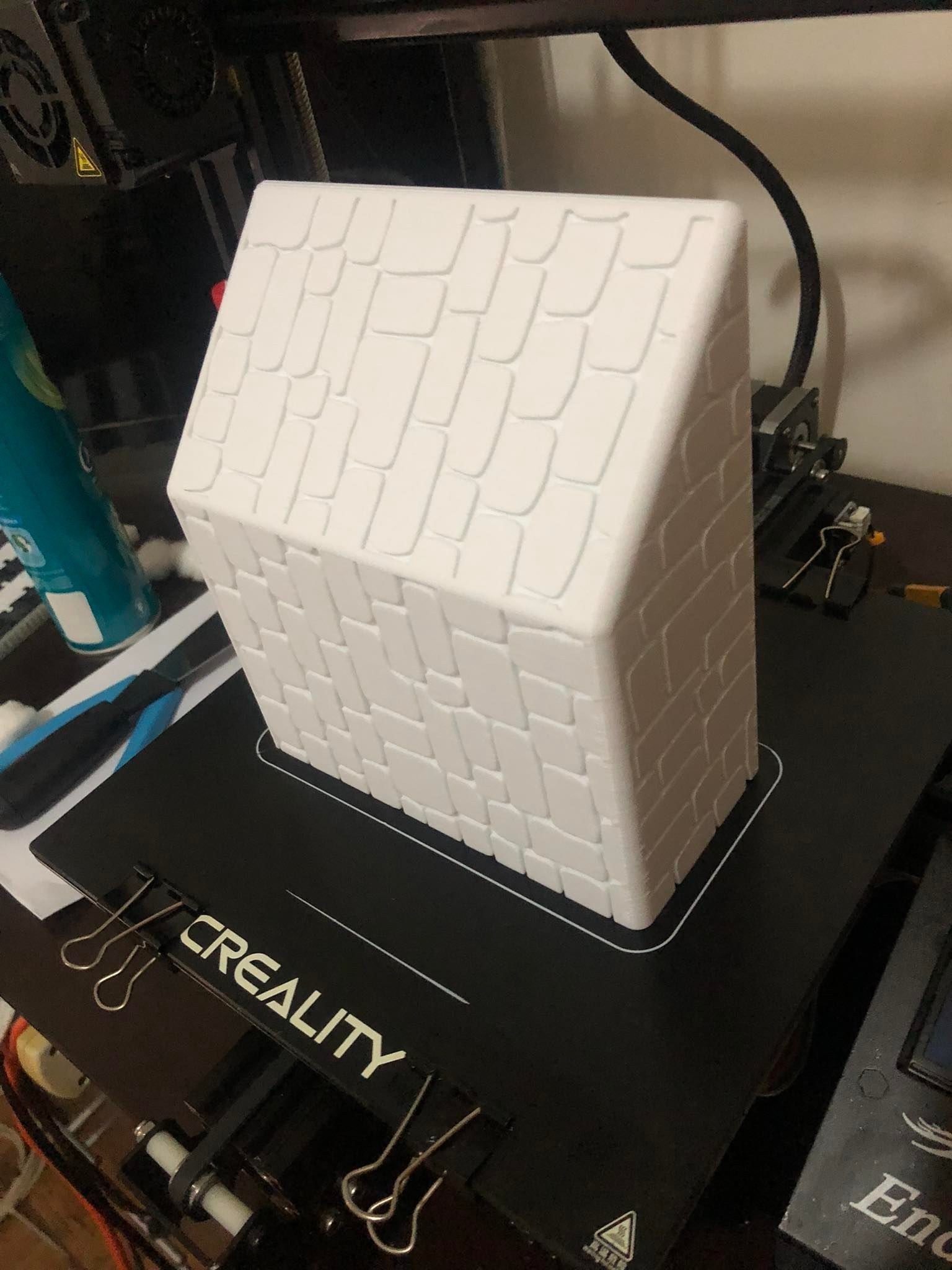 Mailbox wooden house number 3D print model_9