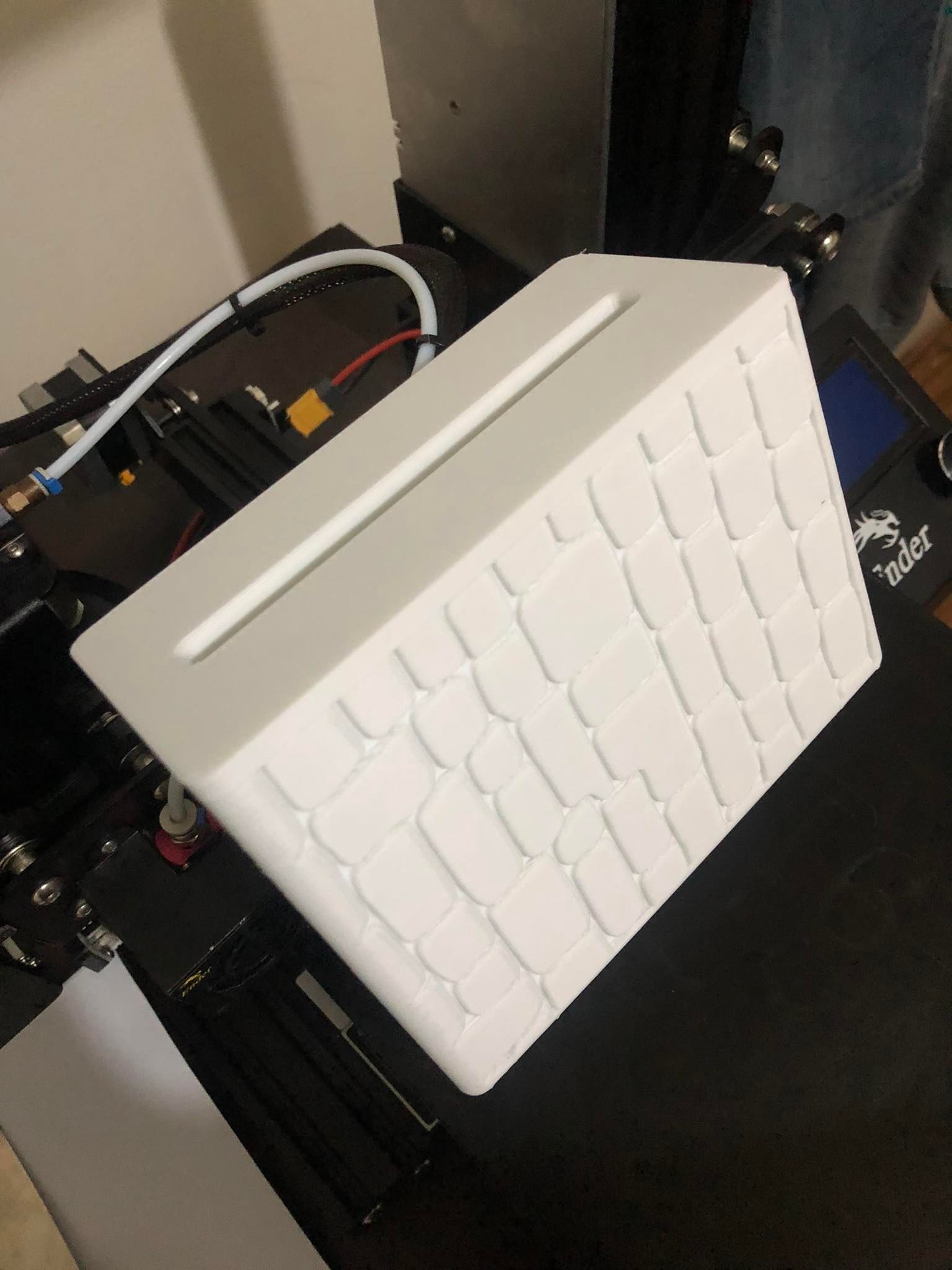 Mailbox wooden house number 3D print model_12