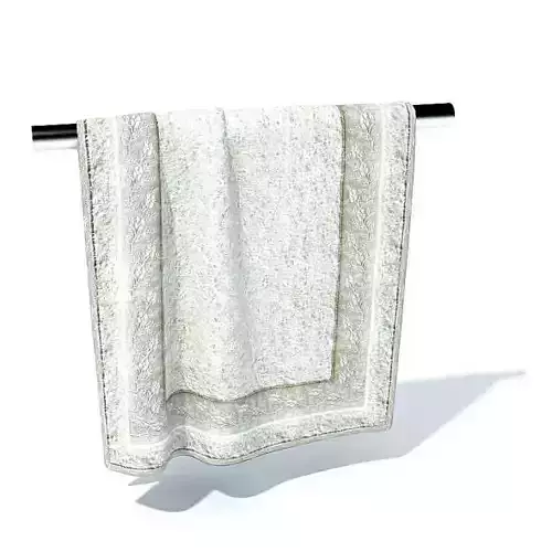 White Imperial Towel Metal Bar