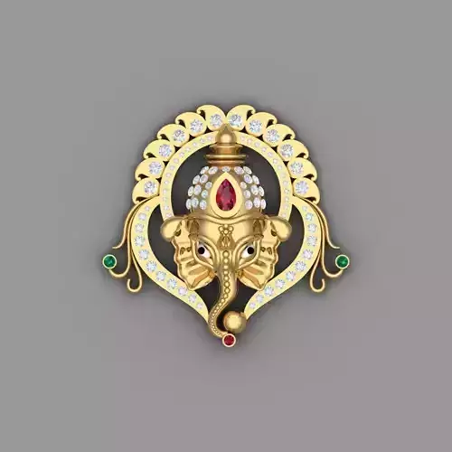ganesh pendant 3D print model