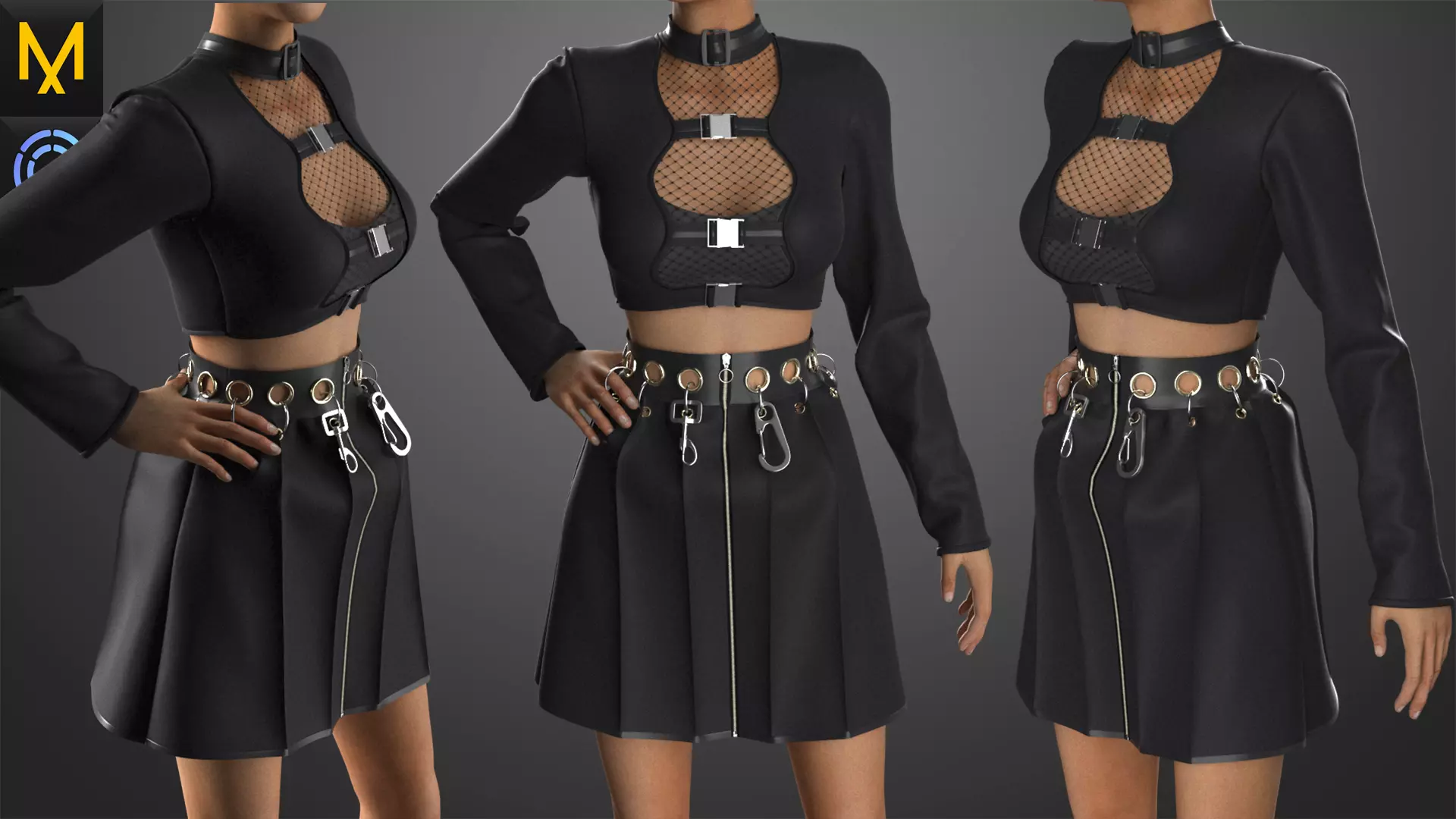 New Concept Outfit Female OBJ mtl FBX ZPRJ 3D model_0