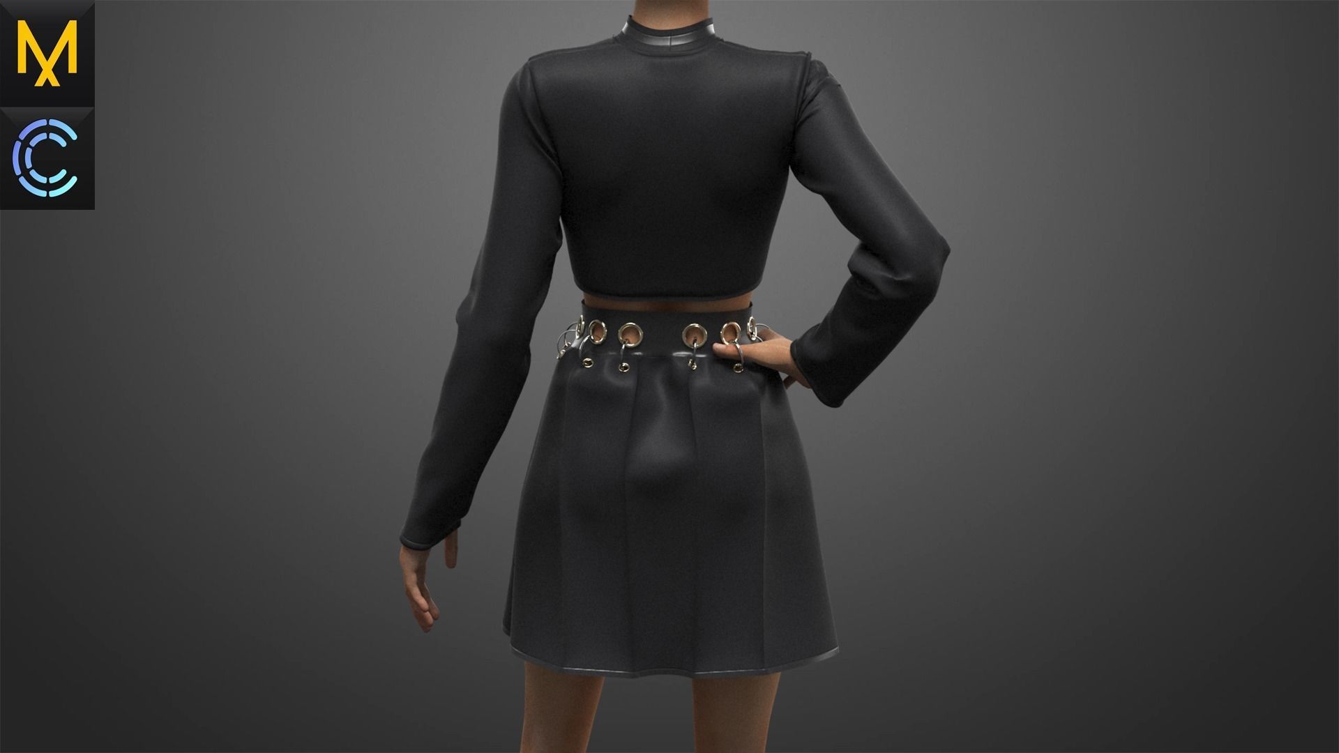 New Concept Outfit Female OBJ mtl FBX ZPRJ 3D model_6