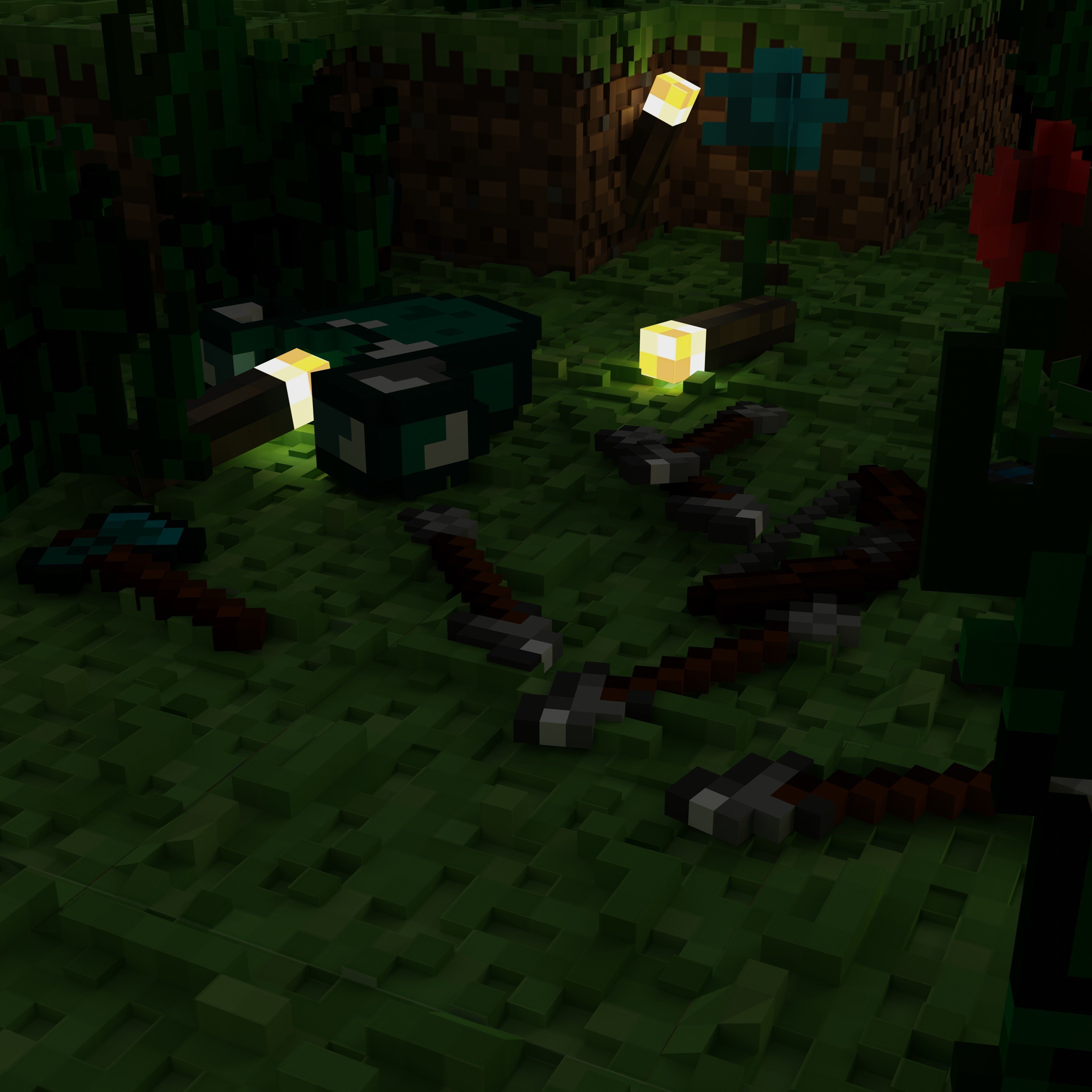 Minecraft basic pack  Free low-poly 3D model_1