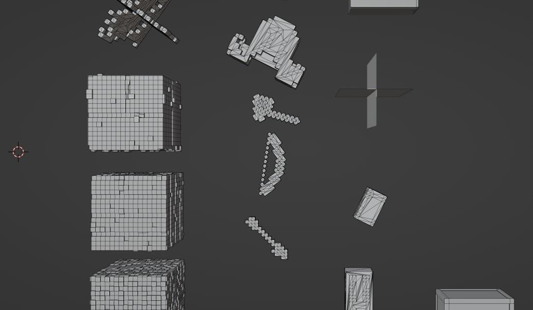 Minecraft basic pack  Free low-poly 3D model_20