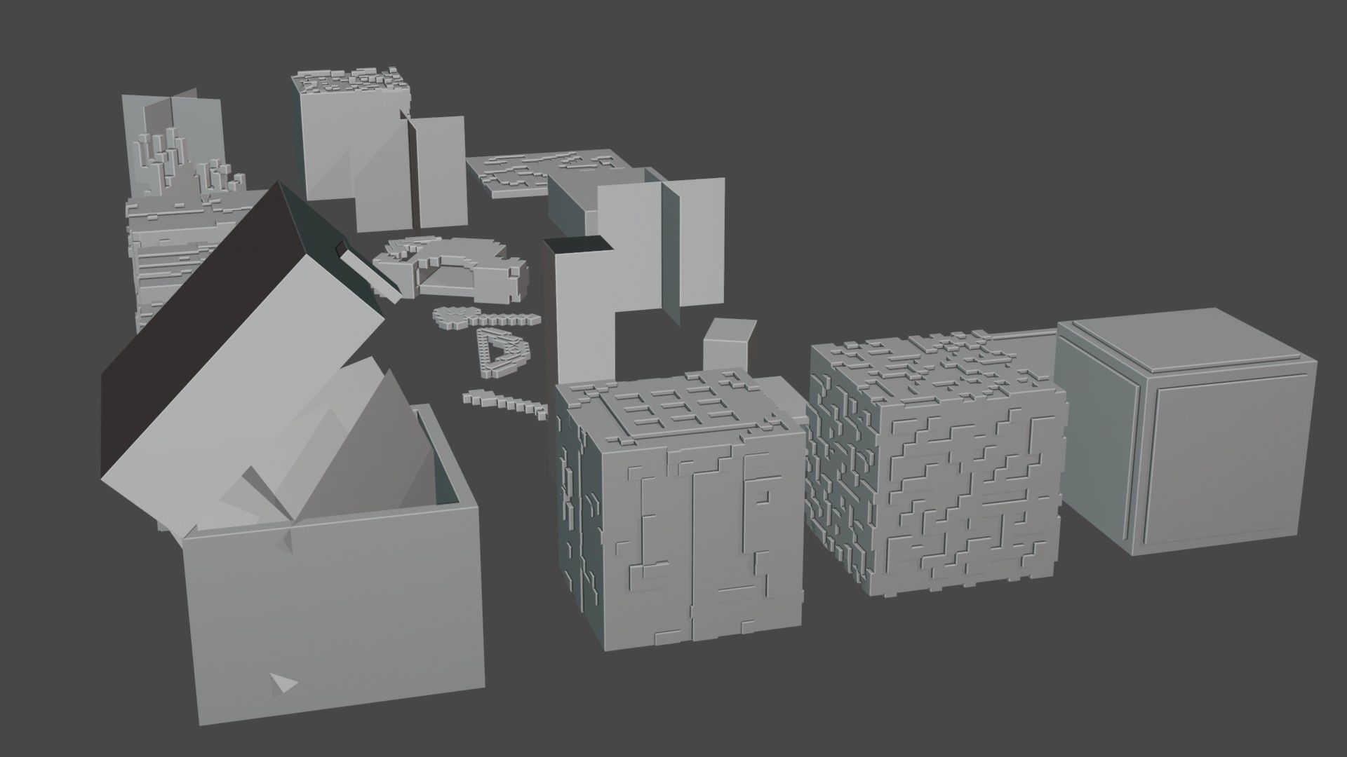 Minecraft basic pack  Free low-poly 3D model_15