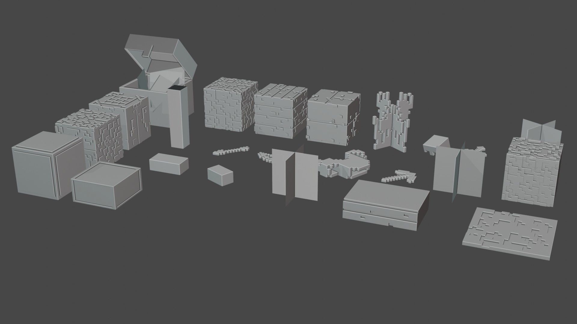 Minecraft basic pack  Free low-poly 3D model_12