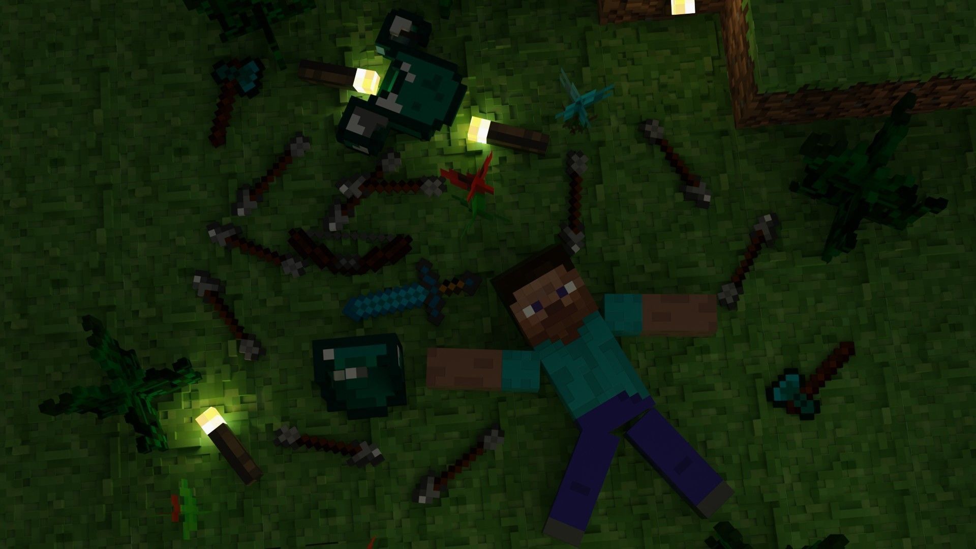 Minecraft basic pack  Free low-poly 3D model_3