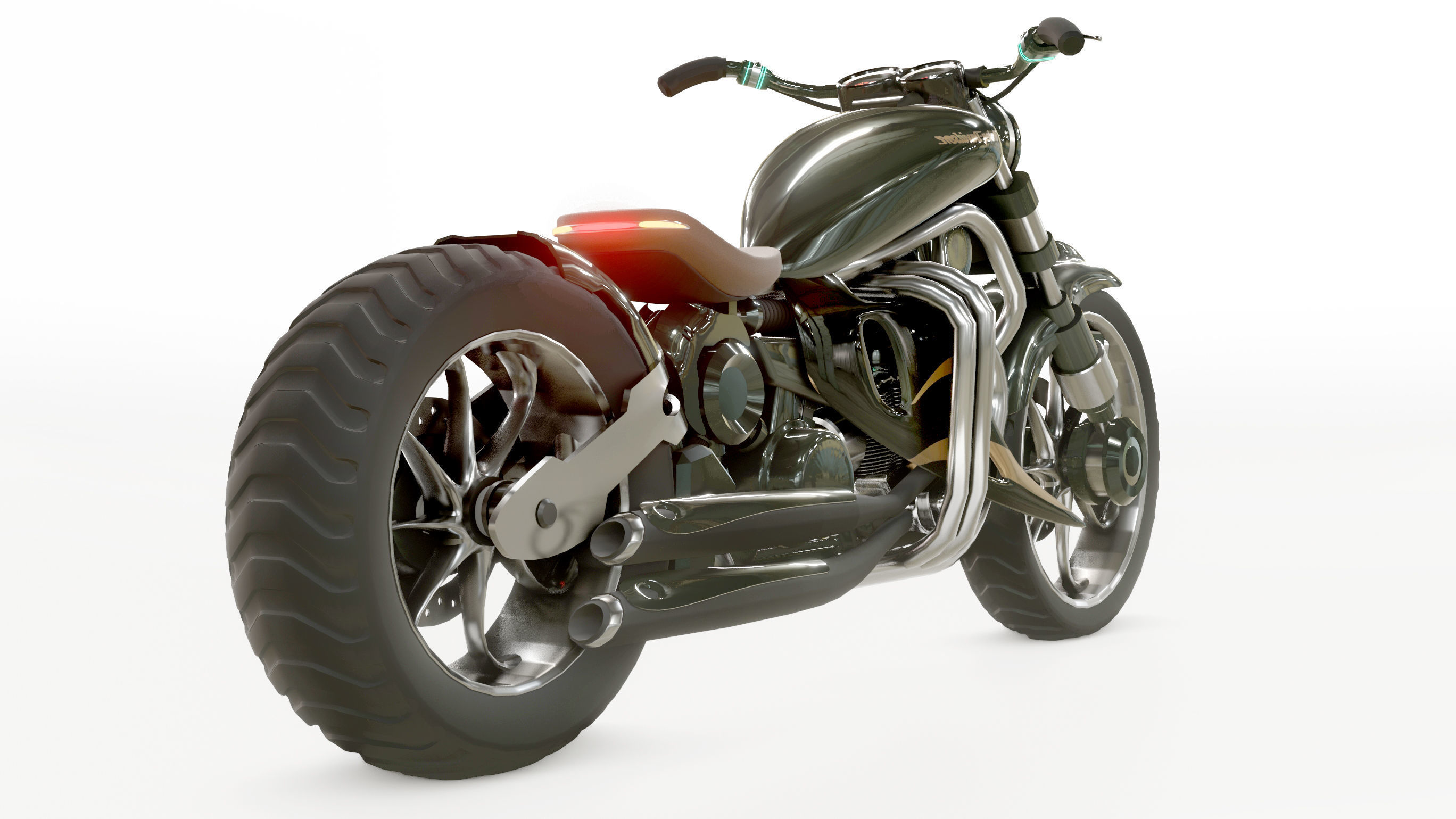 Harlay bike 3D model_1