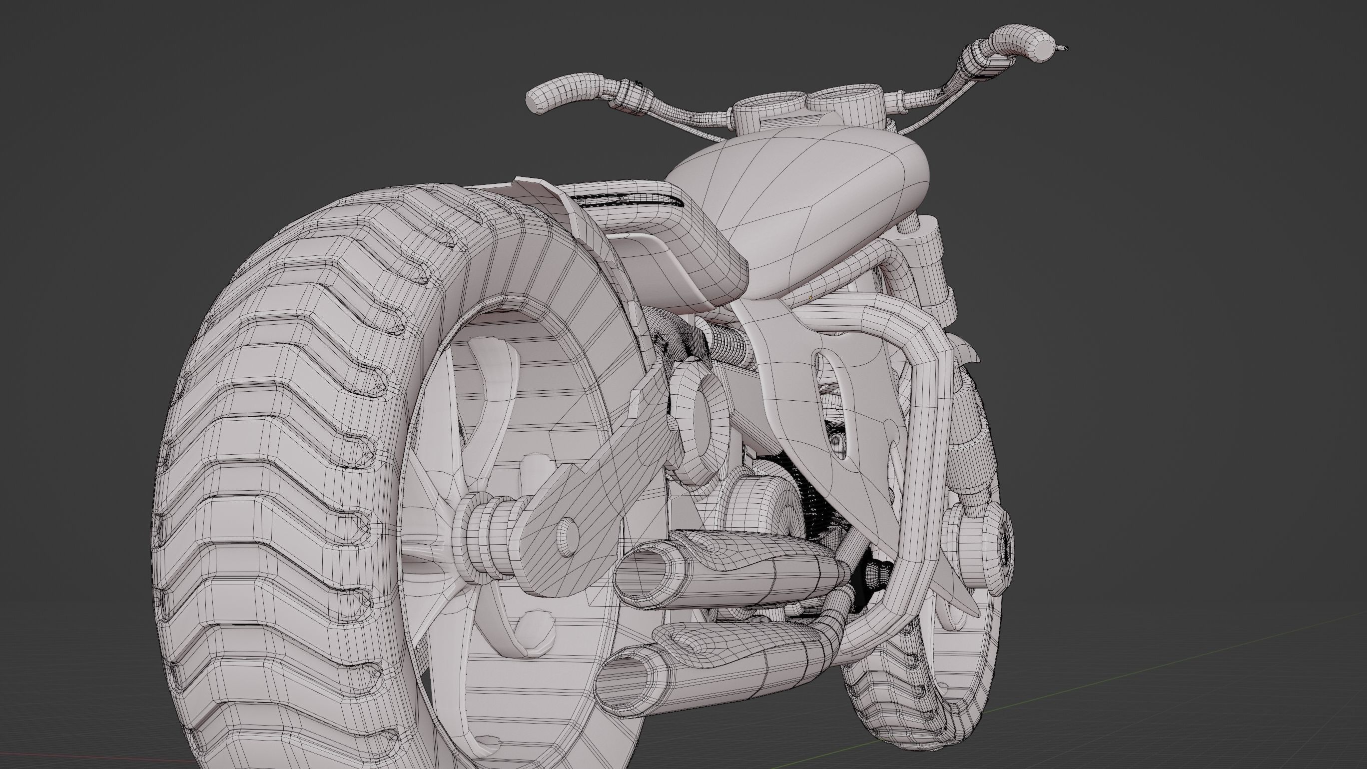 Harlay bike 3D model_7