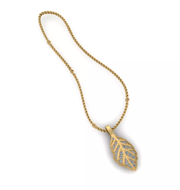 The Leaf Pendants 3D print model
