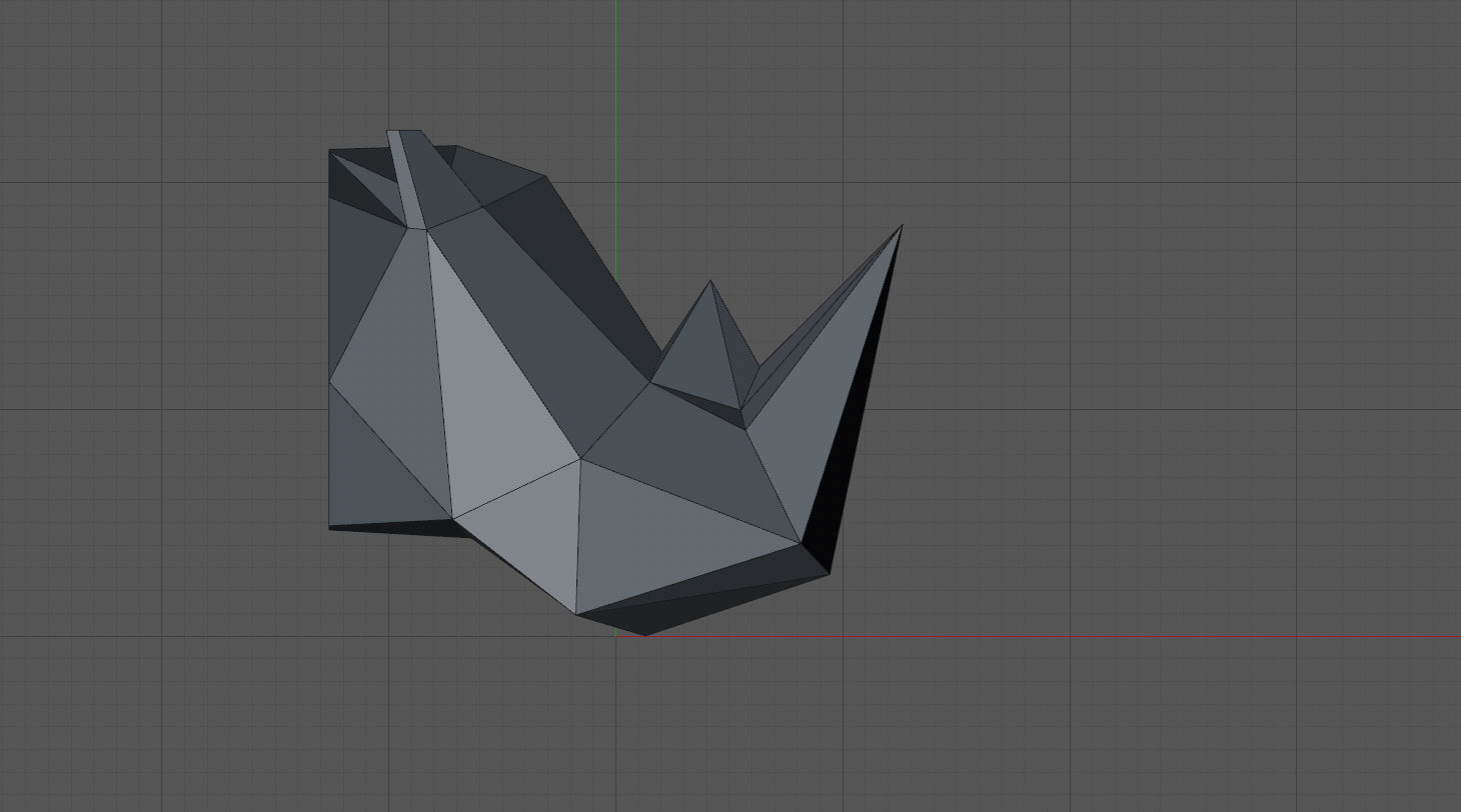 Rhinoceros head 3D print model_5