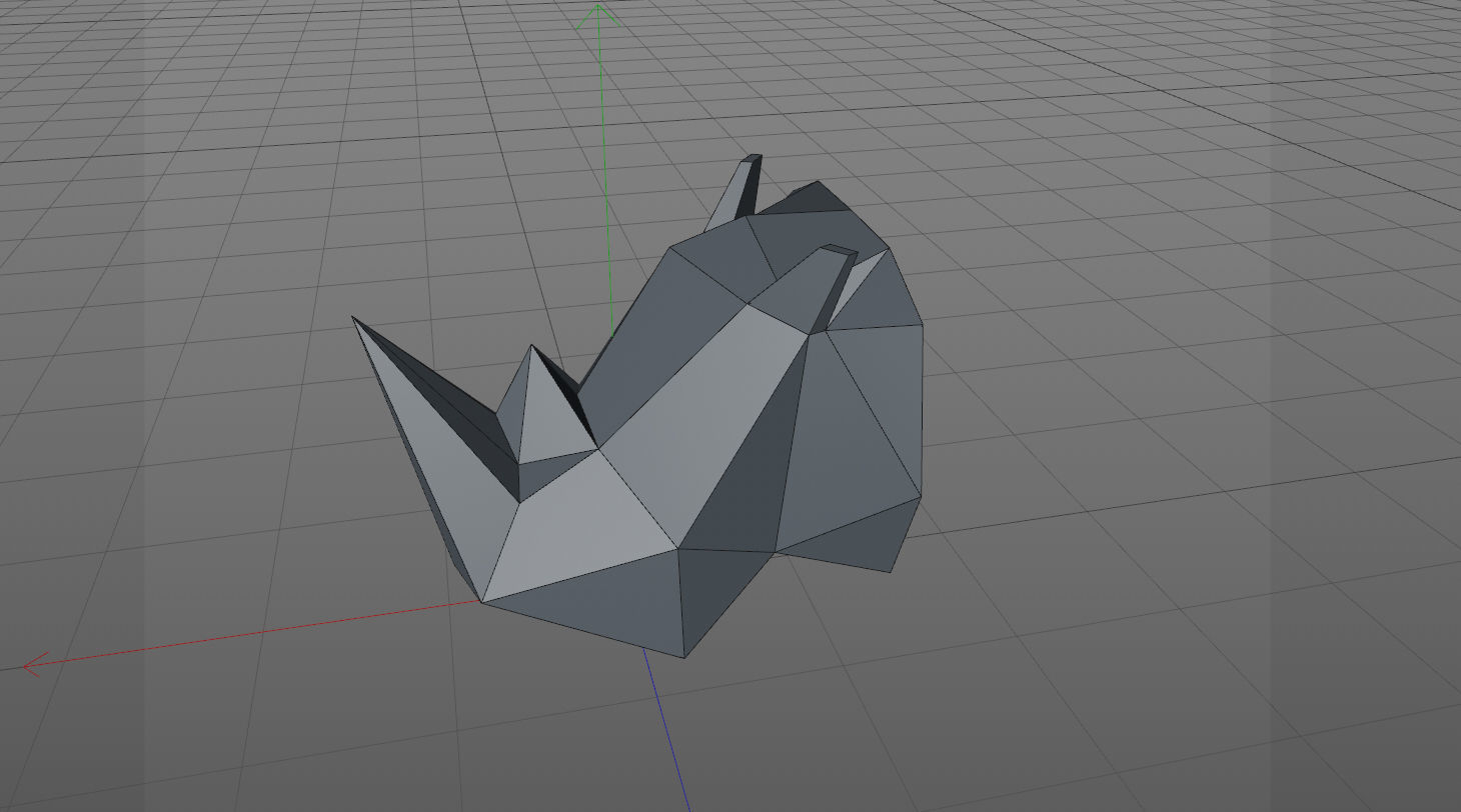 Rhinoceros head 3D print model_7
