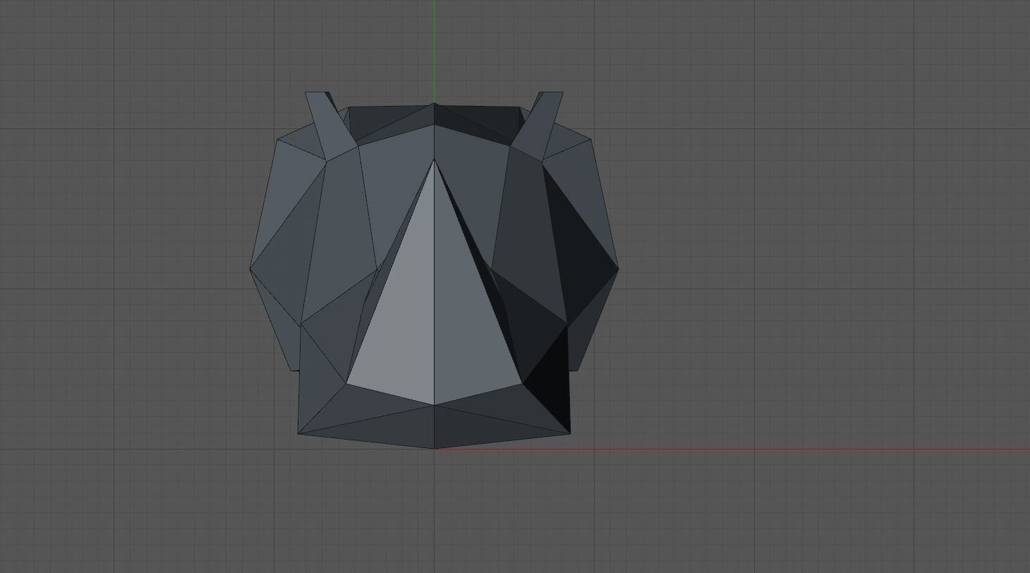 Rhinoceros head 3D print model_3