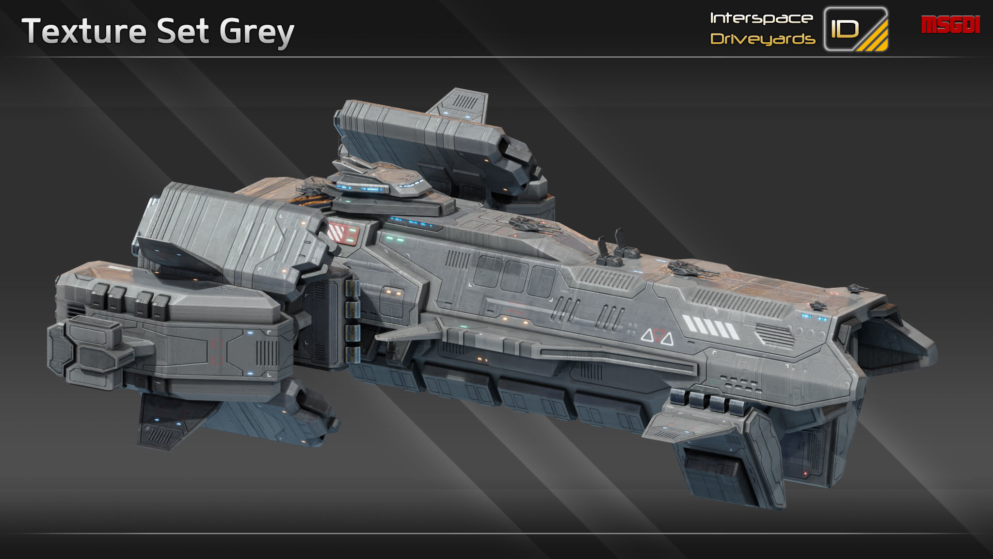 Hannibal Class Destroyer Low-poly 3D model_11