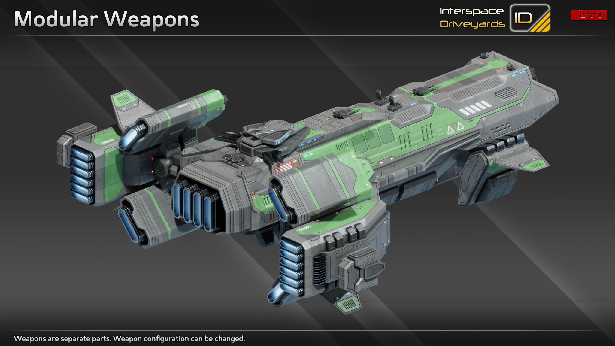 Hannibal Class Destroyer Low-poly 3D model_7