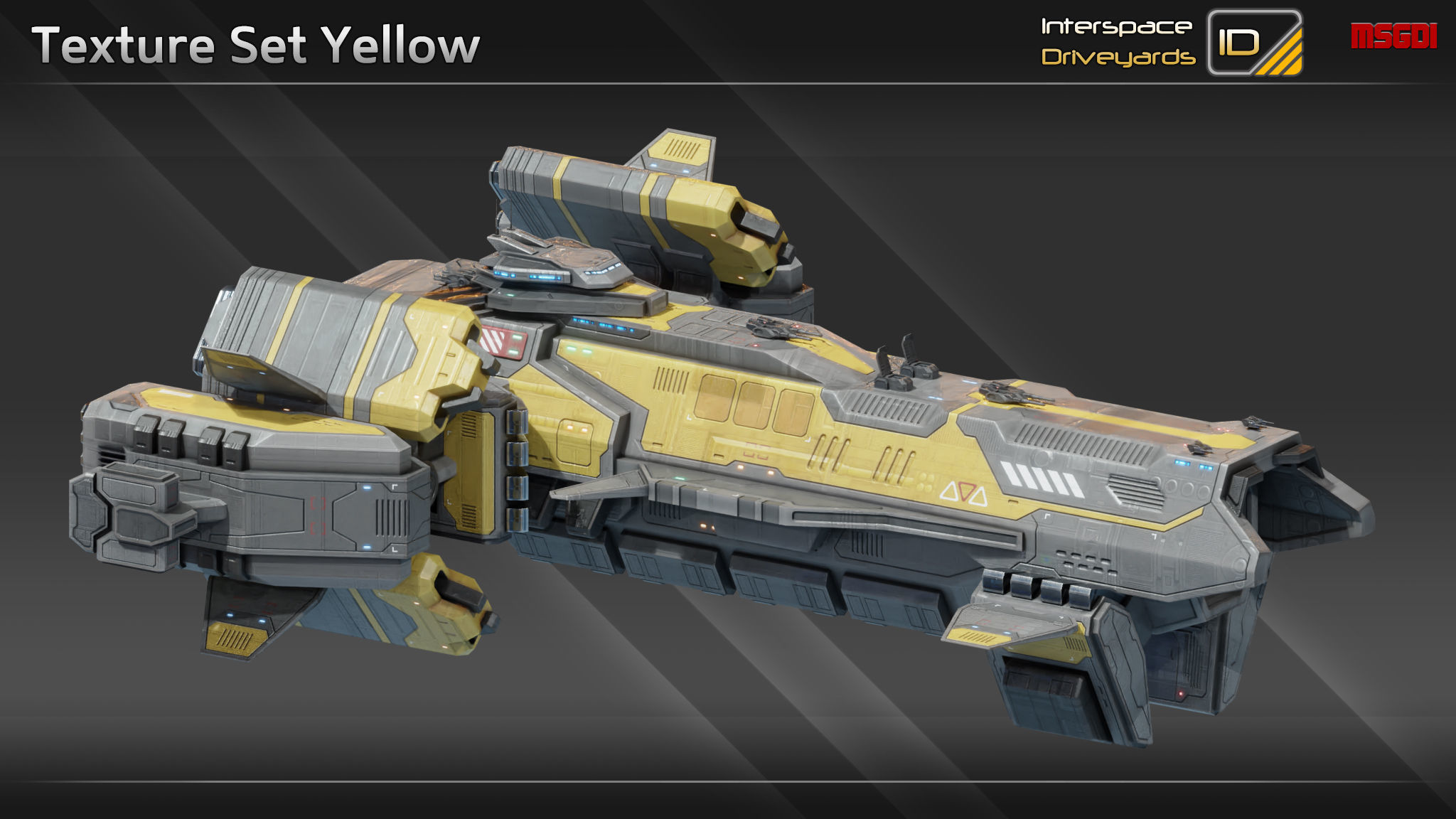 Hannibal Class Destroyer Low-poly 3D model_13