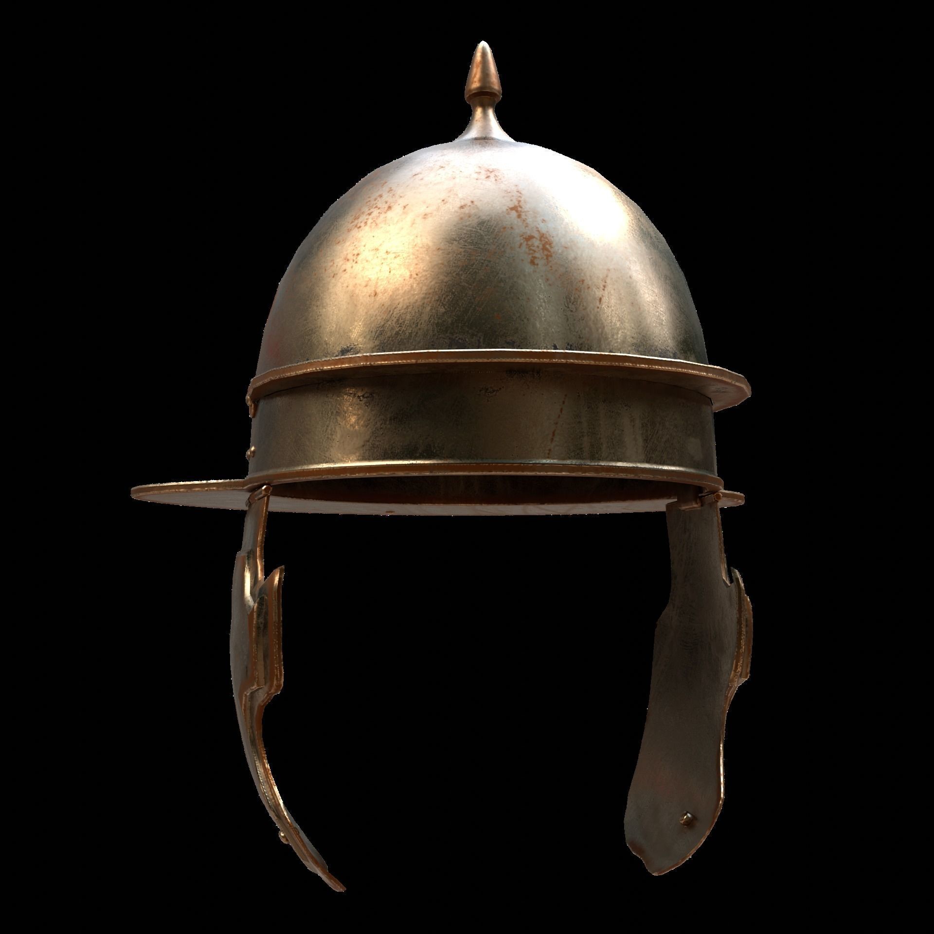 Roman Helmet 02 Low-poly 3D model_1