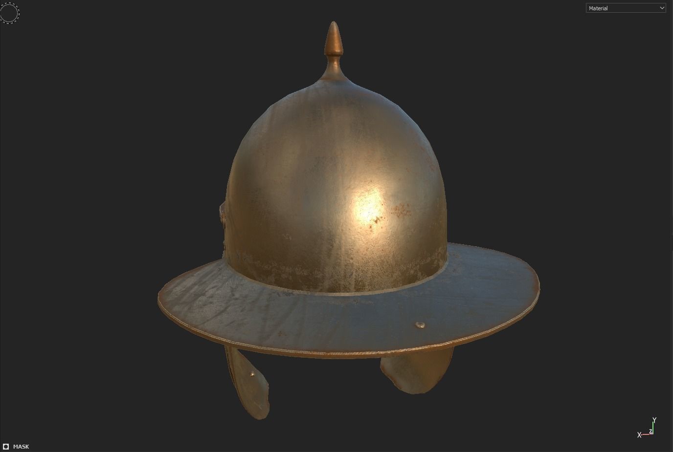 Roman Helmet 02 Low-poly 3D model_26