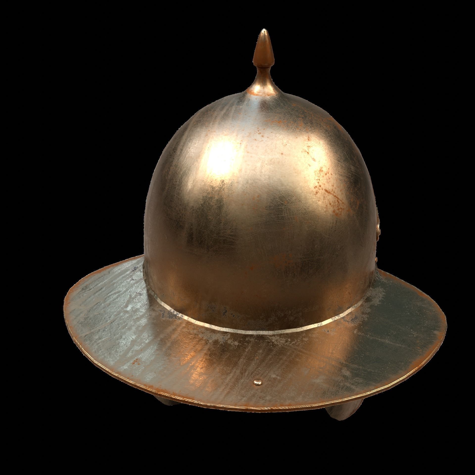 Roman Helmet 02 Low-poly 3D model_2