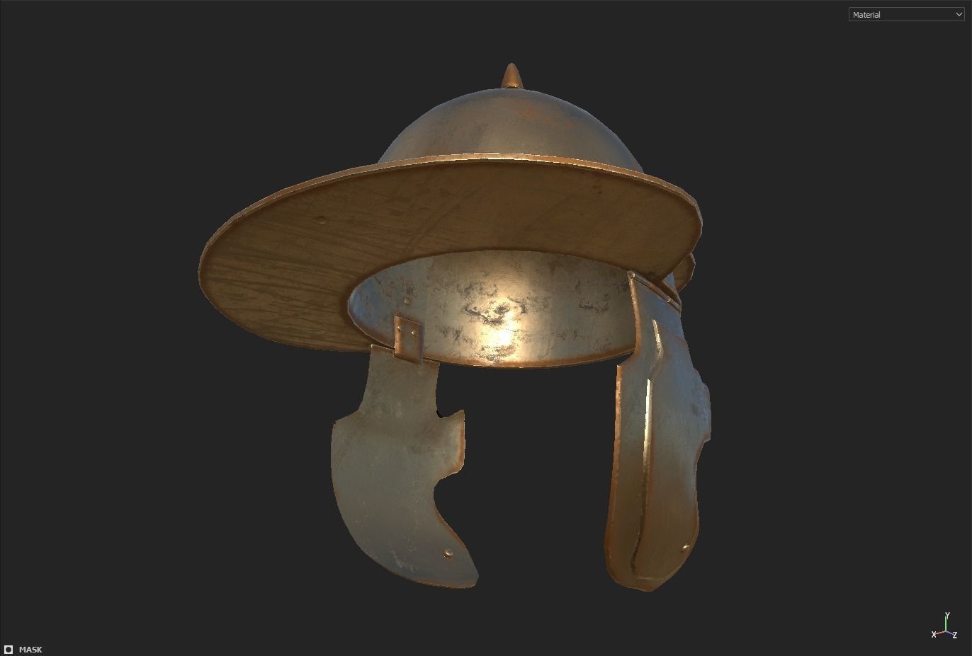 Roman Helmet 02 Low-poly 3D model_22