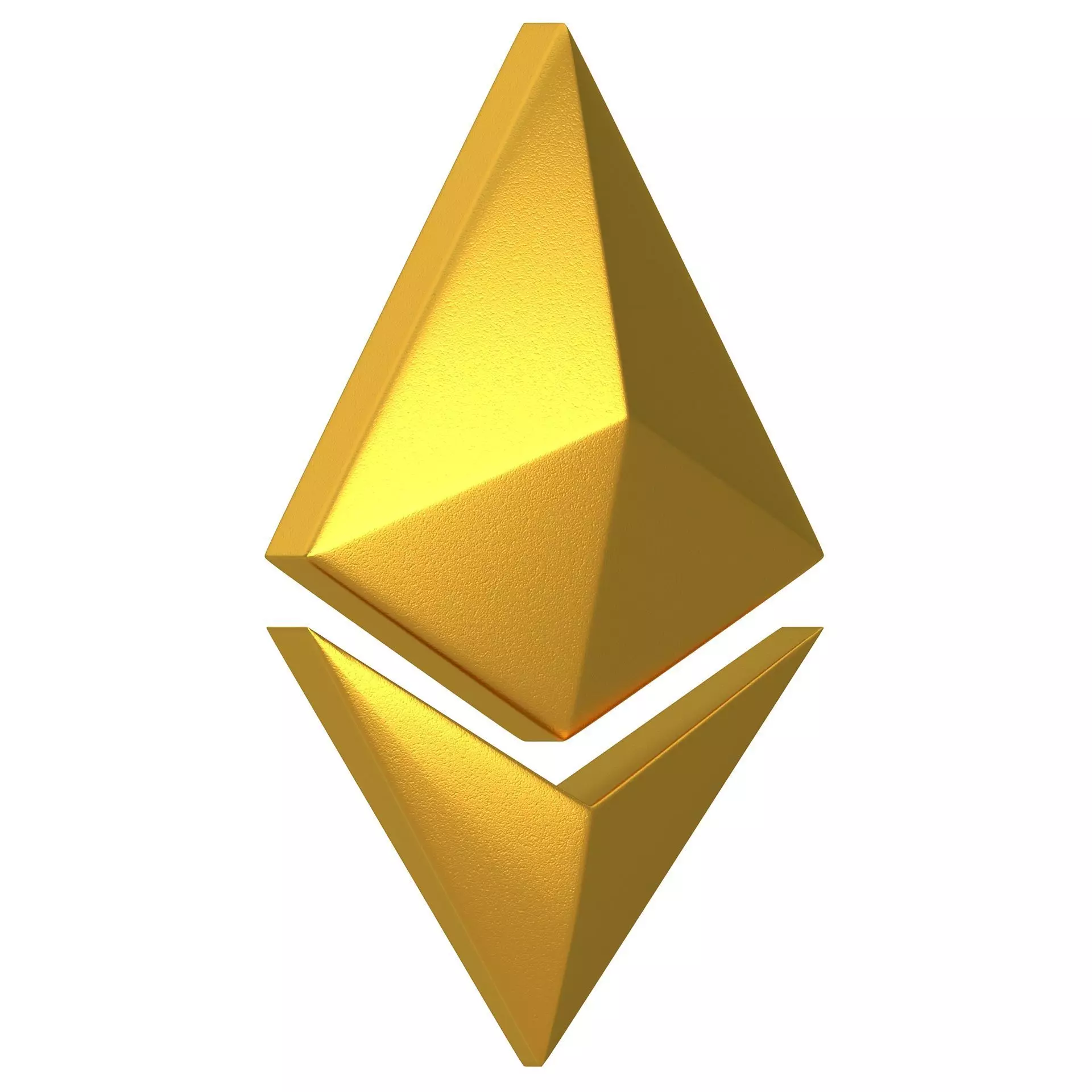 Ethereum Logo Gold 3D model | CGTrader