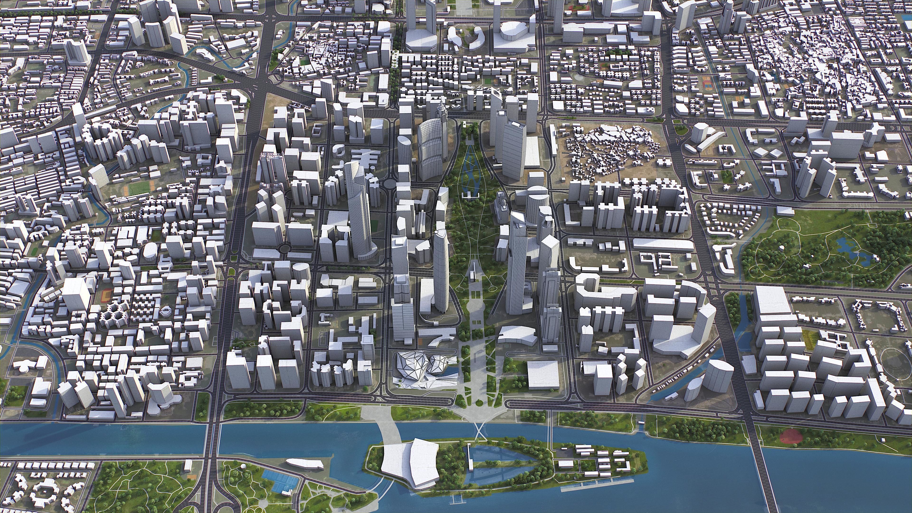 Guangzhou Low-poly 3D model_1