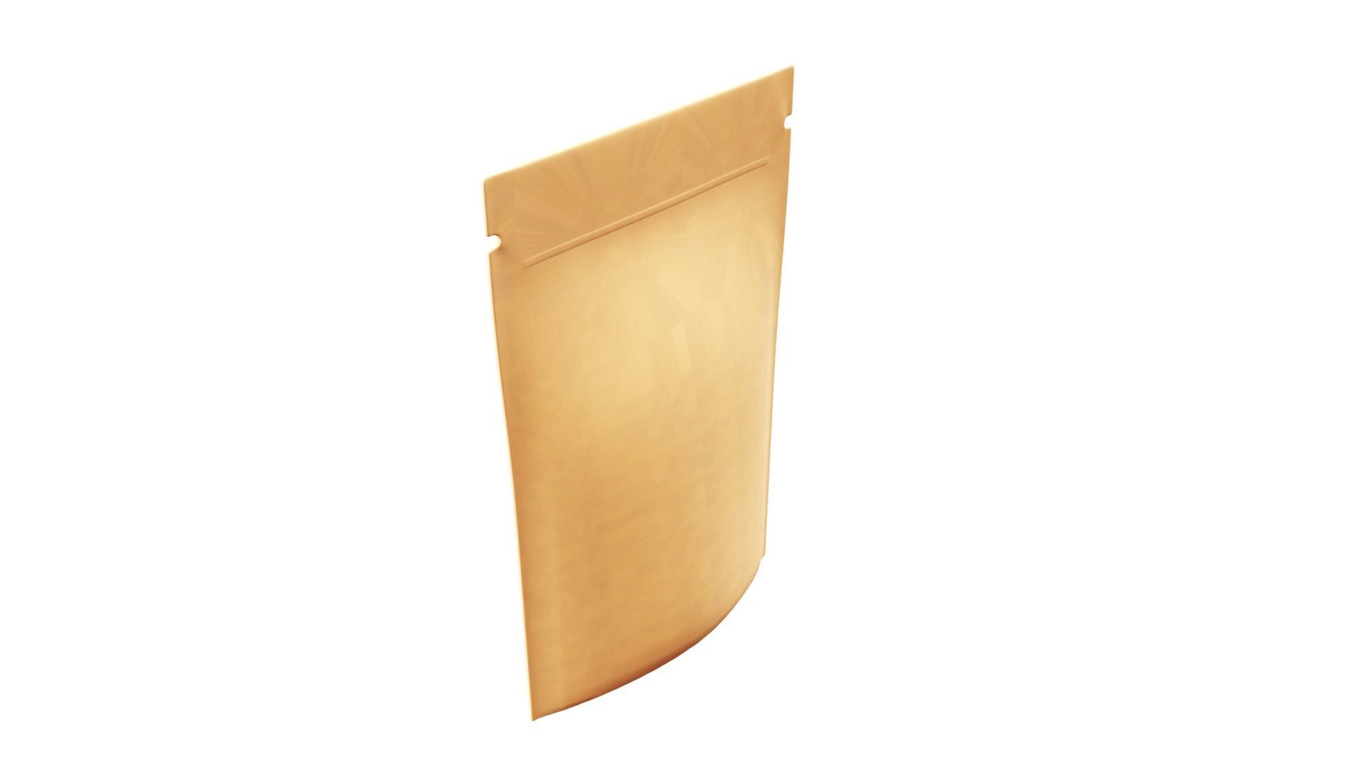 Blank sachet bag  with transparent side mock up 3D model_4