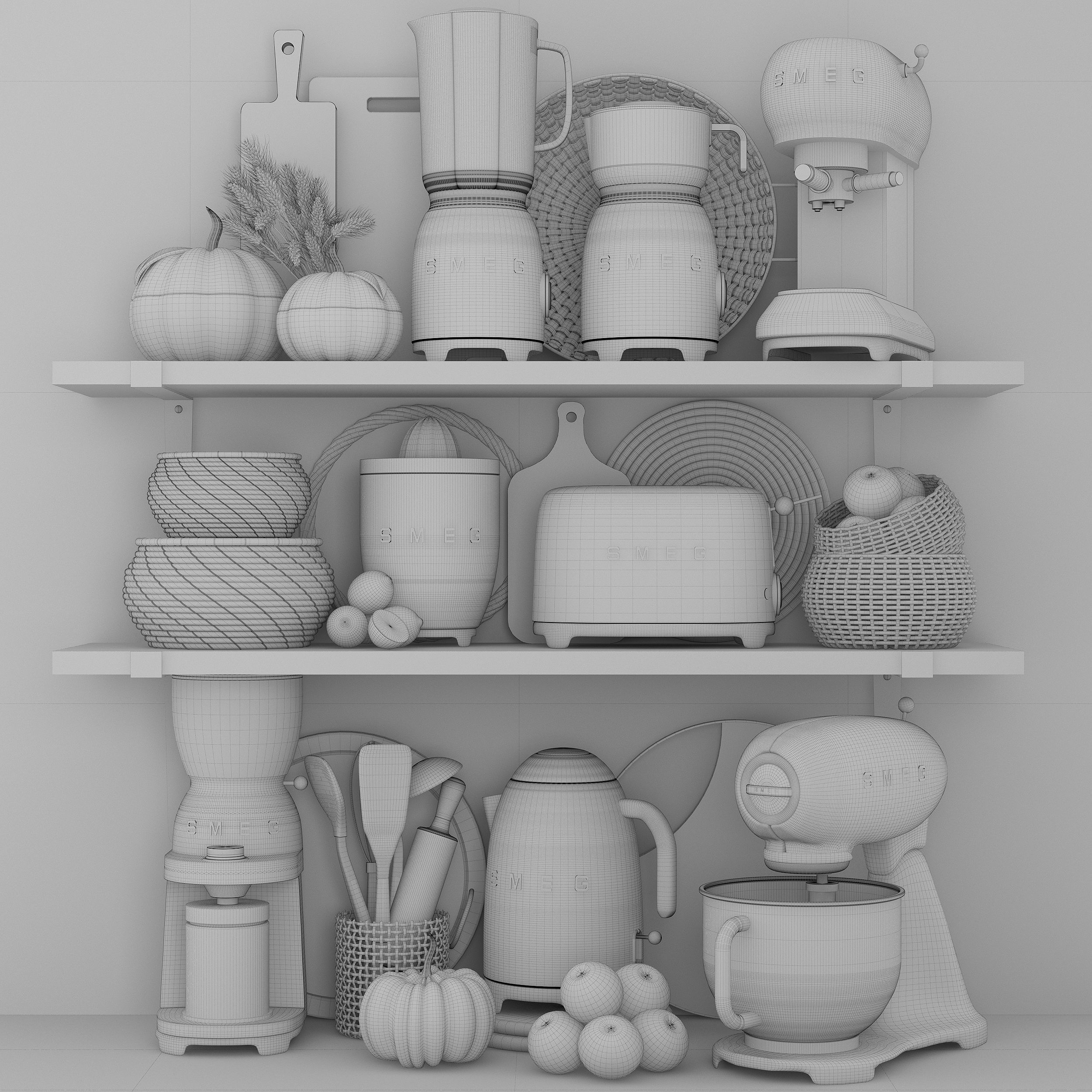 Kitchen Appliance 002 3D model_3