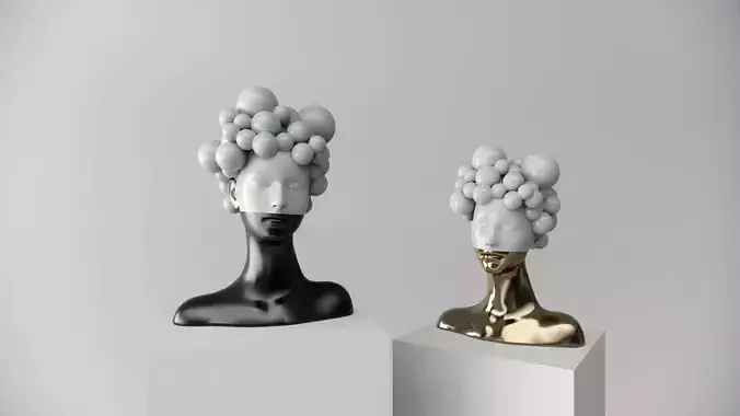 modern portrait sculpture